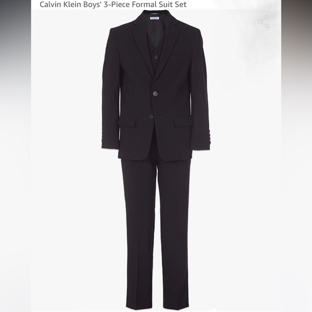 Calvin Klein Boys 3 piece Formal Suit Set